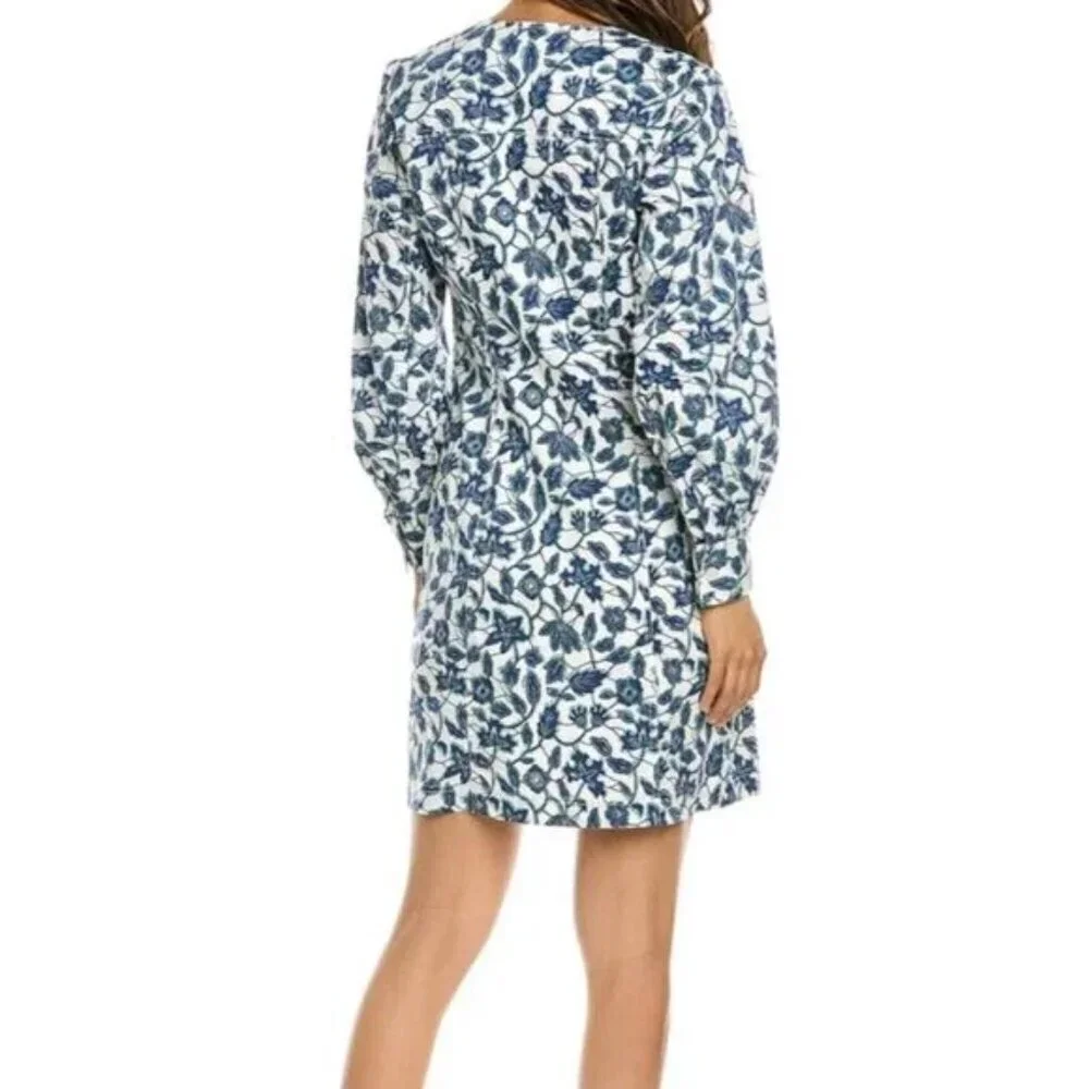 Derek Lam 10 Crosby Kasha Floral Print Shift Dress, Size 2 cotton - Picture 5 of 15
